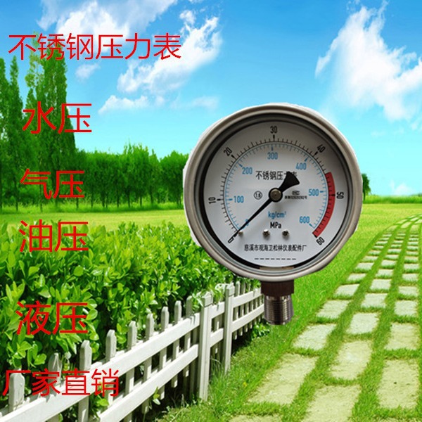 Durable Stainless Steel Pressure Gauge (0-1.6 MPa, 0-220 psi, 63mm) for Water Purifiers and HVAC Systems, 1/4pt Connection - Image 4