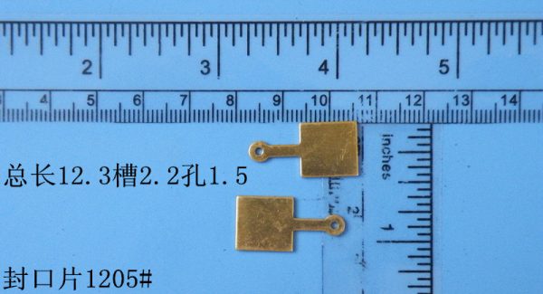 Coiled Tube Sealing Plug Spring Tube Connector End Cap 29.5mm Length 1.4mm Hole 17.5/13.5/12mm Width for HVAC Systems Replaces 1085# - Gambar 4