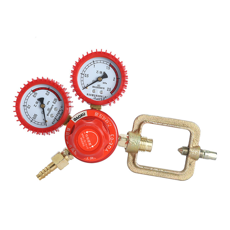 GAOXU YQE-03 Acetylene Pressure Regulator with Shock-proof Dual Gauges for Industrial Welding & Cutting - Image 5