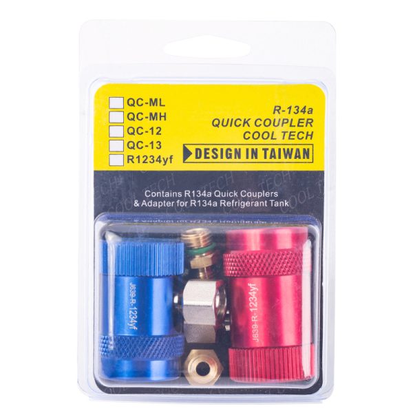 R1234yf Adjustable Quick Coupler Adapters (High/Low Side) for Automotive HVAC Recharge Tools, Replaces Old Type Connectors - Image 4
