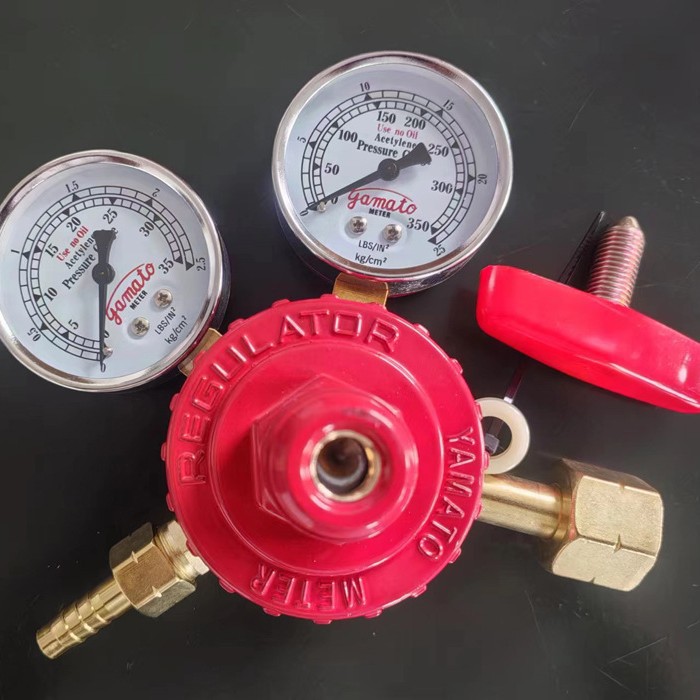 Oxygen Pressure Regulator Yamato OR16 with Dual Gauges and Hose Barb for Standard Oxygen Cylinders - Image 4