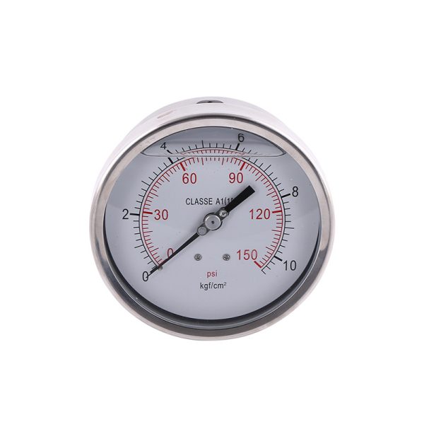 100mm Axial Oil Filled Pressure Gauge YB100ZB for HVAC Systems, 0-150 PSI, Stainless Steel, Class A1 (1%) - 이미지 5