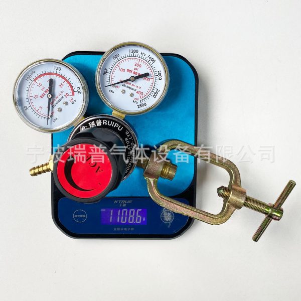 Shake-Proof Acetylene Pressure Reducer with Cage, Full Copper Corrosion-Resistant Acetylene Regulator - Image 4