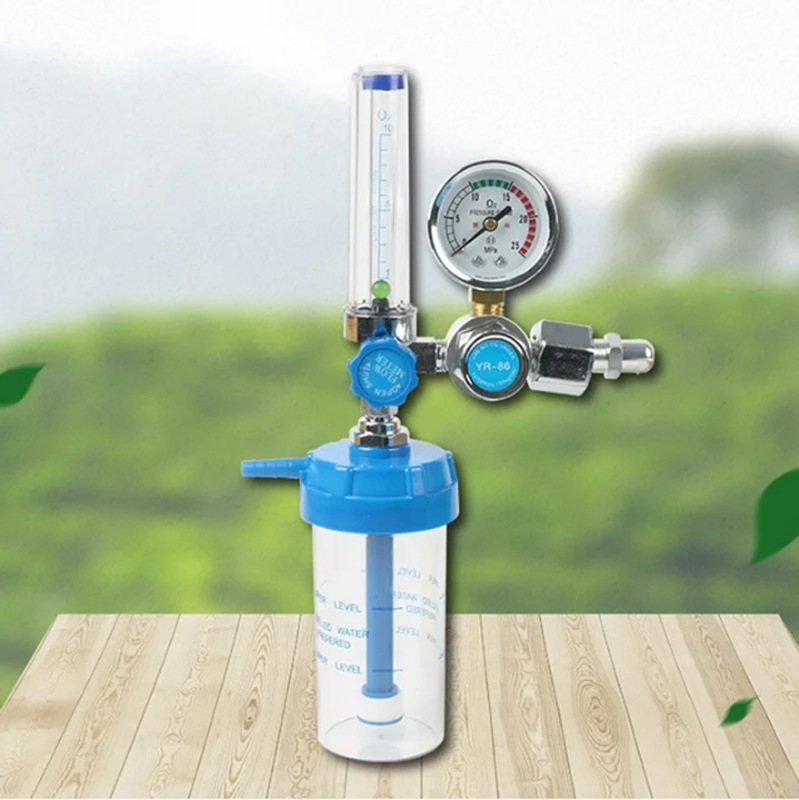 Medical Oxygen Regulator with Flow Meter & Humidifier Bubble Bottle (0-25 MPa, 1-10L/min) for Oxygen Cylinders - Image 5