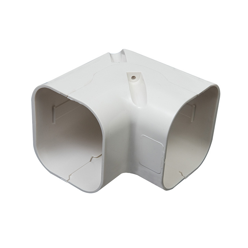PVC Air Conditioner Decorative Duct Cover Vertical Bend (75x65mm/100x65mm/130x90mm/160x120mm) for HVAC Duct Systems - Image 5