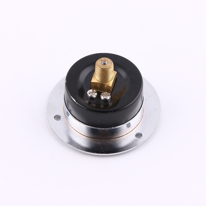 Silver Iron Case Copper Joint Pressure Gauge 40mm Ordinary Vacuum Pressure Gauge with Plated Front Flange Axial Pressure Gauge - Image 4