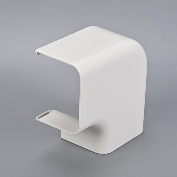 Horizontal Bend Air Conditioning Duct Cover WTG110-C (131/85/65/90) for AC Line Set, White, Thick Material, Easy to Install - รูปภาพ 4