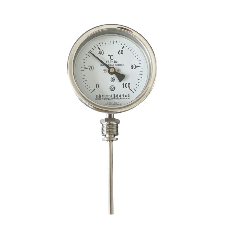 Industrial Bimetal Thermometer WSS-481 Universal Type 0-100/150 Degree L150 Diameter 100mm - Image 5