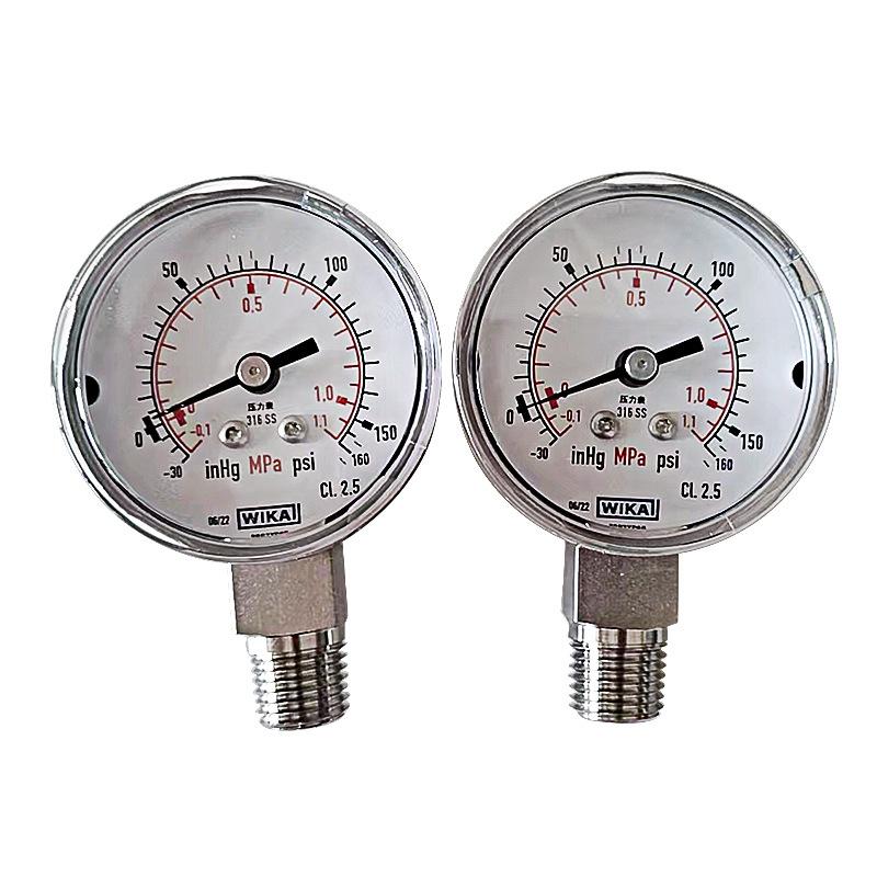 Compact Pressure Gauge WIKA 131.11 Series (0-160 psi / 0-1.1 MPa, 316 SS) for Industrial HVAC Systems - Image 5