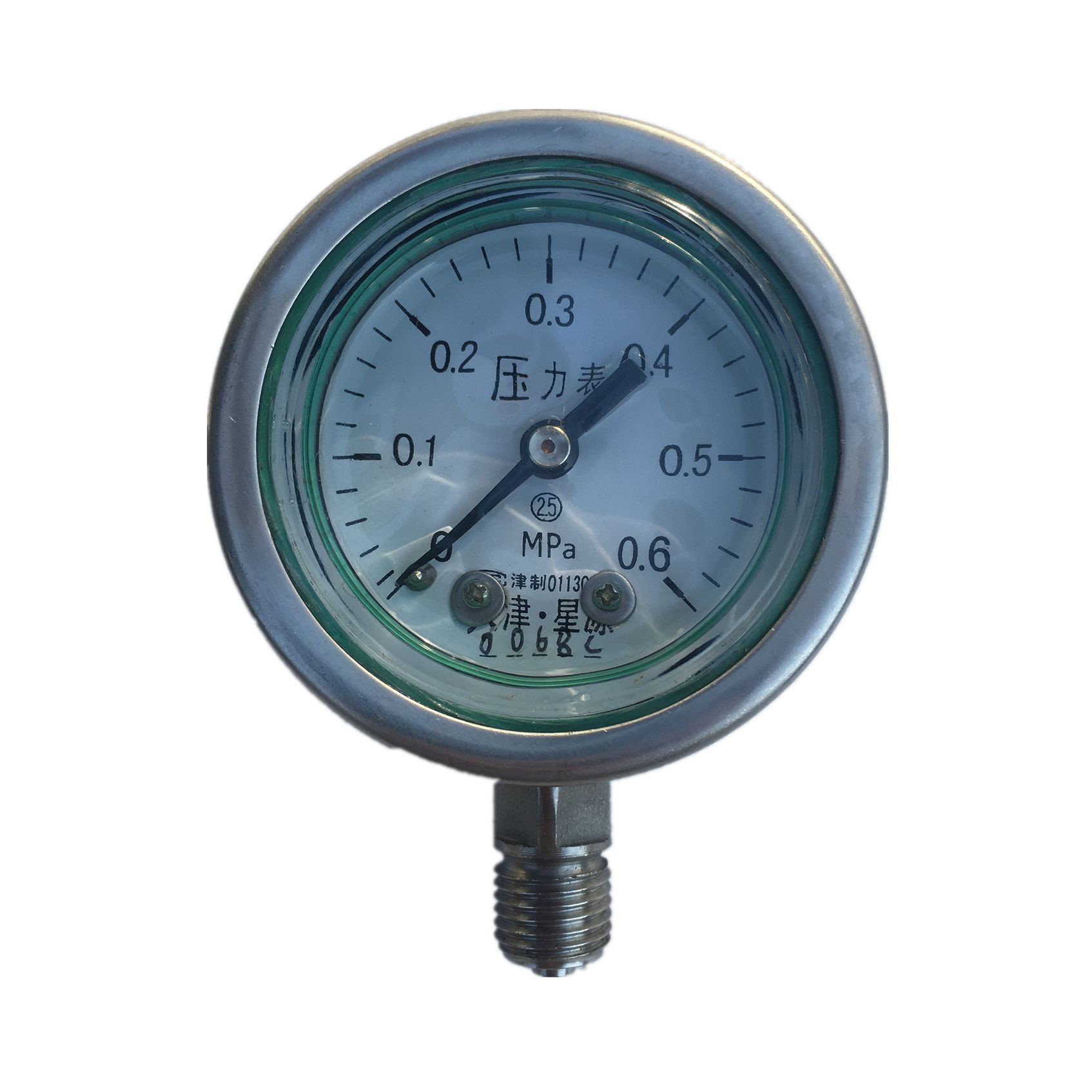 Durable Stainless Steel Pressure Gauge (0-0.6 MPa) for Industrial Water Oil Systems, Replaces YFN-60B Series Gauges - Image 5
