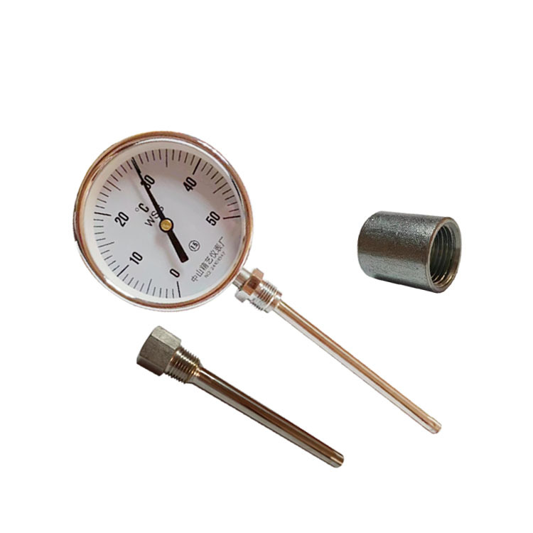 Radial Bimetal Thermometer with Weld Base WSS-411 (100mm Diameter, 0-50°C, L100mm Probe) for Industrial Temperature Measurement - Image 5