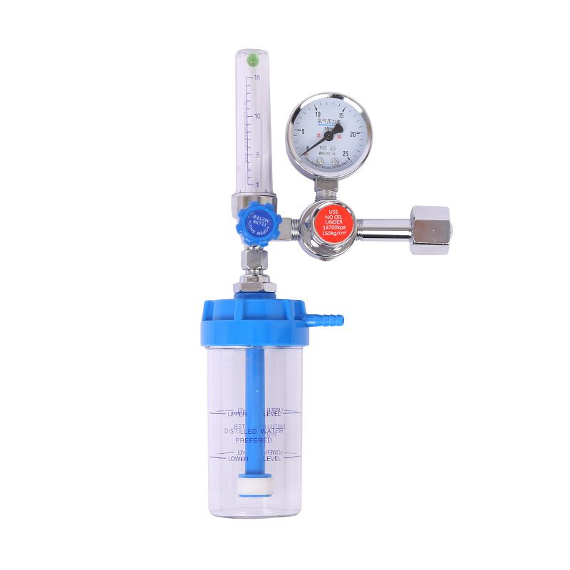 Medical Oxygen Regulator with Flowmeter Humidifier - Float Type Oxygen Inhaler for Hospital Home Use - Image 5