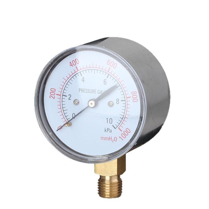Diaphragm Pressure Gauge YE60 (0-40kPa, 60mm Dial) for Gas Monitoring - Image 5