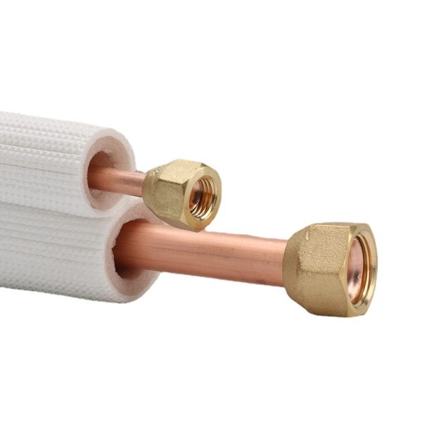 Pure Copper Insulated AC Connection Line Set 1/4" + 3/8" for 1 HP Air Conditioner Unit - Imagem 5