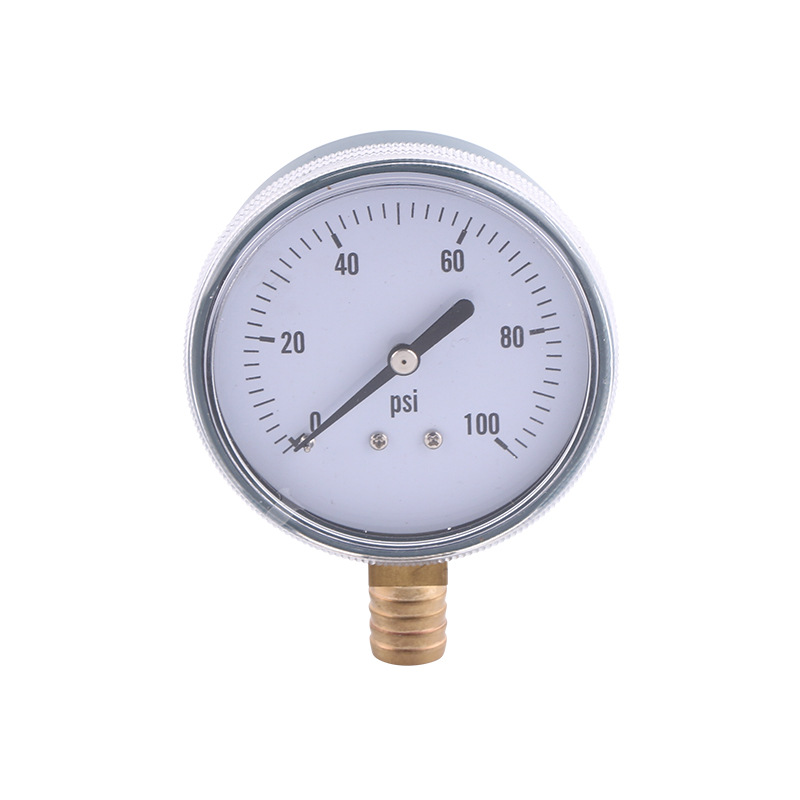 Radial Screw-in Pressure Gauge (68mm Diameter, 0-100psi) with Copper Connector and Acrylic Surface for HVAC Systems Y68D - Image 5