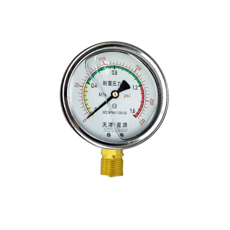Industrial YTN-100 Vibration-Proof Pressure Gauge (0-1.6 MPa / 0-230 psi, 1.6 Accuracy, 100mm Dial, Thread Connection) for Water, Oil, and Gas Systems - Image 5