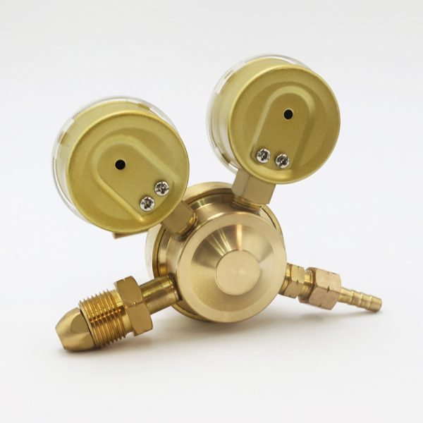 Portable Acetylene Pressure Regulator Single Stage Dual Gauge Low Pressure Brass for Gas Welding Cutting - Image 4