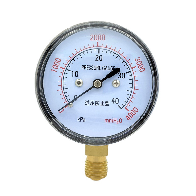 Membrane Pressure Gauge YE60 Series Over-Pressure Protection Micro Pressure Gauge for Gases, Oil, Liquids, Water and Air Systems - Image 5
