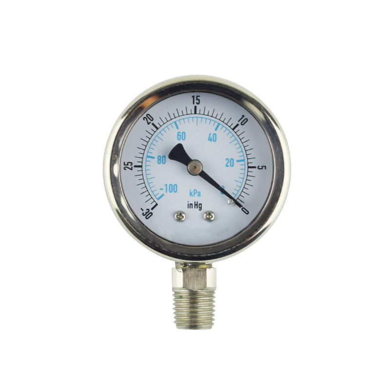 Radial Vacuum Pressure Gauge with Bottom Mount Connection (0 to -0.1 MPa) for Oil, Gas, Liquid, Water Pressure Systems - Image 5