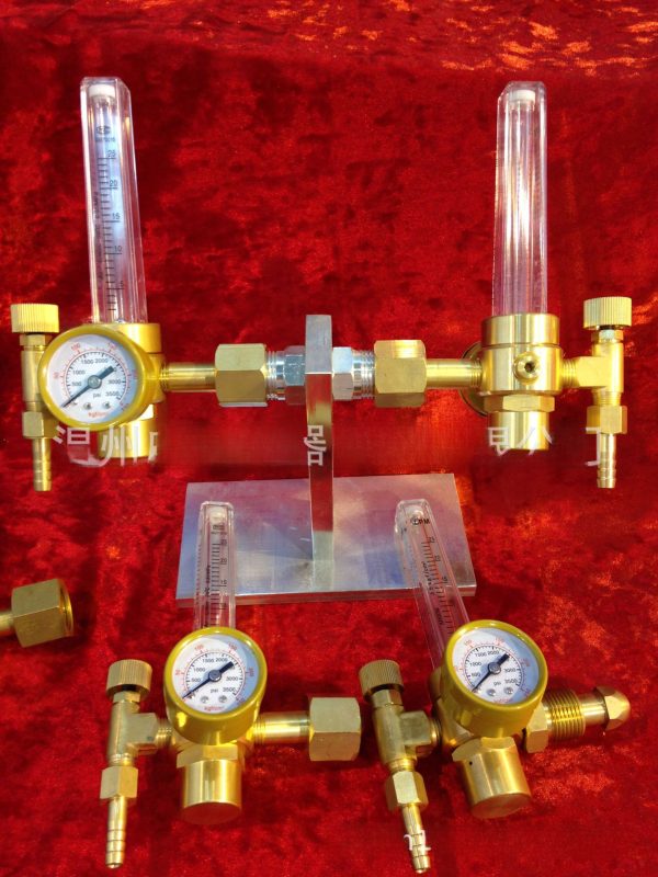 Full Copper External Thread Argon Gas Pressure Regulator with Flow Meter and Gauge for Welding - Image 4