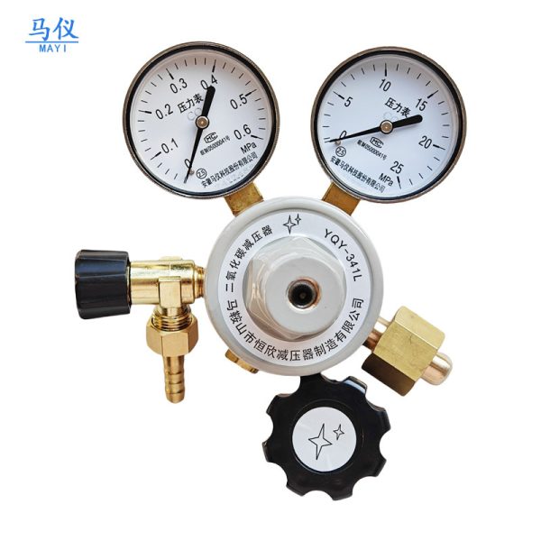 马仪 Oxygen Pressure Regulator YQY-06 (0-1.6 MPa) for HVAC Systems, Pressure Gauge Range 0-25 MPa, Replaces YQY-07 - รูปภาพ 4