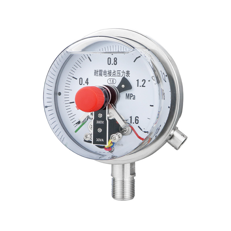 KAIXUAN YNXC100BF Stainless Steel Electric Contact Pressure Gauge 1.6 Accuracy -0.1~1.6 MPa for Air Water Oil Hydraulic System - Image 5