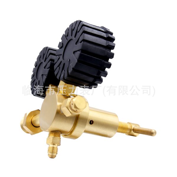 Brass High Pressure Nitrogen Regulator with Dual Gauges (0-800 PSI, 0-4000 PSI) for Inert Gas Cylinders, American Standard, Precision Adjustable - 이미지 4