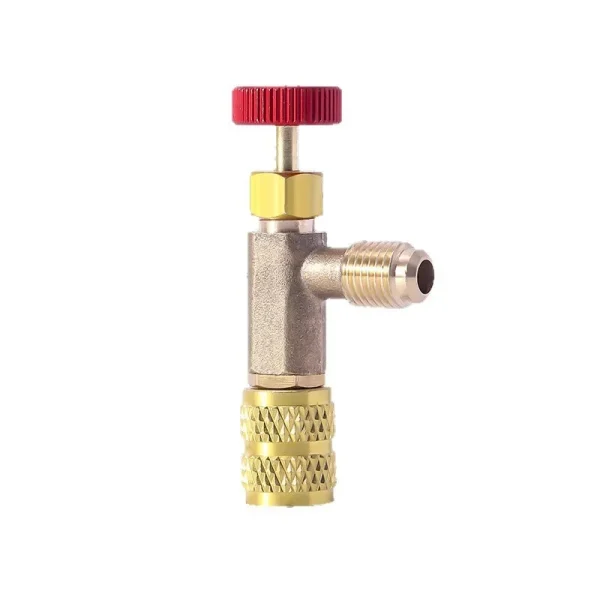 HVAC Refrigerant Charging Safety Valve (Pure Copper Body, Leak-Proof Design) for R22 R32 R410a R404 R407c Systems - Изображение 4