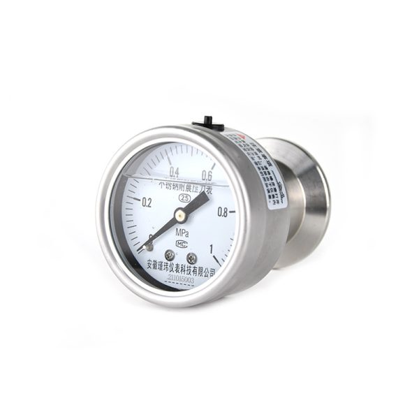 Sanitary Diaphragm Pressure Gauge (0-2.5 MPa, Stainless Steel) for Water/Oil/Gas/Liquid Measurement, Clamp Connection, Accurate & Easy to Install - Gambar 4