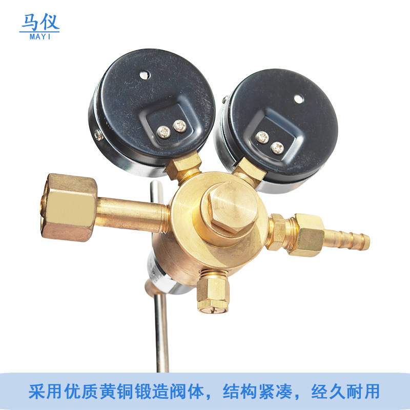 Oxygen Pressure Reducer YQY-370 with Dual Gauges (0-6 MPa & 0-25 MPa) for various gas cylinders, Replaces YQD-370A - Image 4
