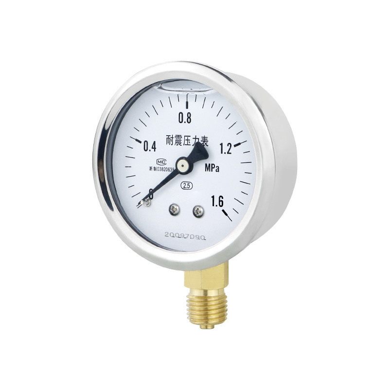 YN60 Pressure Gauge with Stainless Steel Casing and Brass Connection for Water, Liquid, Gas, and Oil Systems, 0-1.6 MPa, 2.5 Accuracy - Image 5