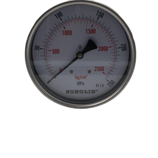 Industrial Pressure Gauge Y150 Stainless Steel 250 MPa (36250 PSI) KI 1.0 - SONGBLIN - Imej 5