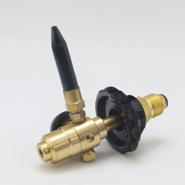 Refrigerant Charging Adapter with Pressure Gauge (0-3000 PSI) and Handwheel, Alloy Body, for Helium Gas, Stable Pressure Regulation - Gambar 4