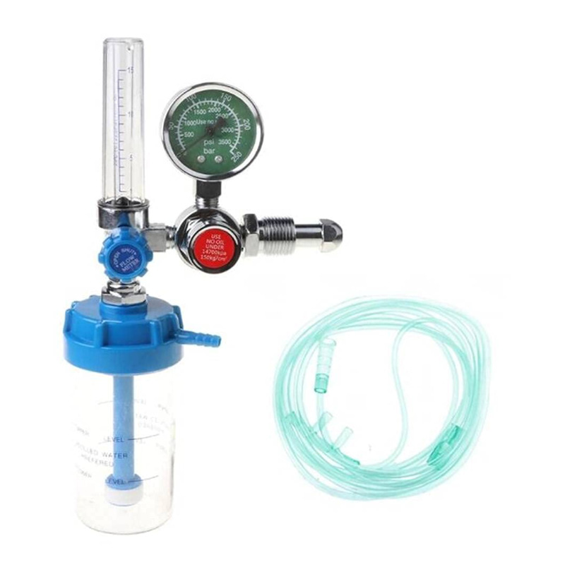 Medical Oxygen Flow Meter with Regulator and Humidifier Bottle (0-25 MPa, 1-15 LPM) for Oxygen Inhaler - Image 4