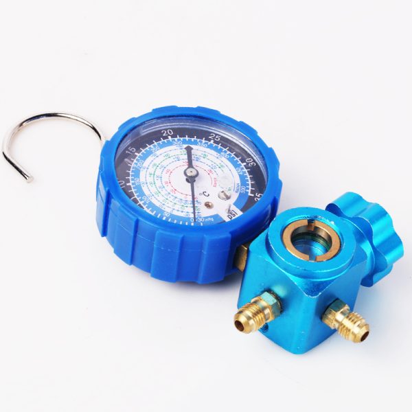 Refrigerant Pressure Gauge with Metal Handwheel (High/Low Pressure Options) for R22 R134 R410 HVAC Systems - Изображение 5