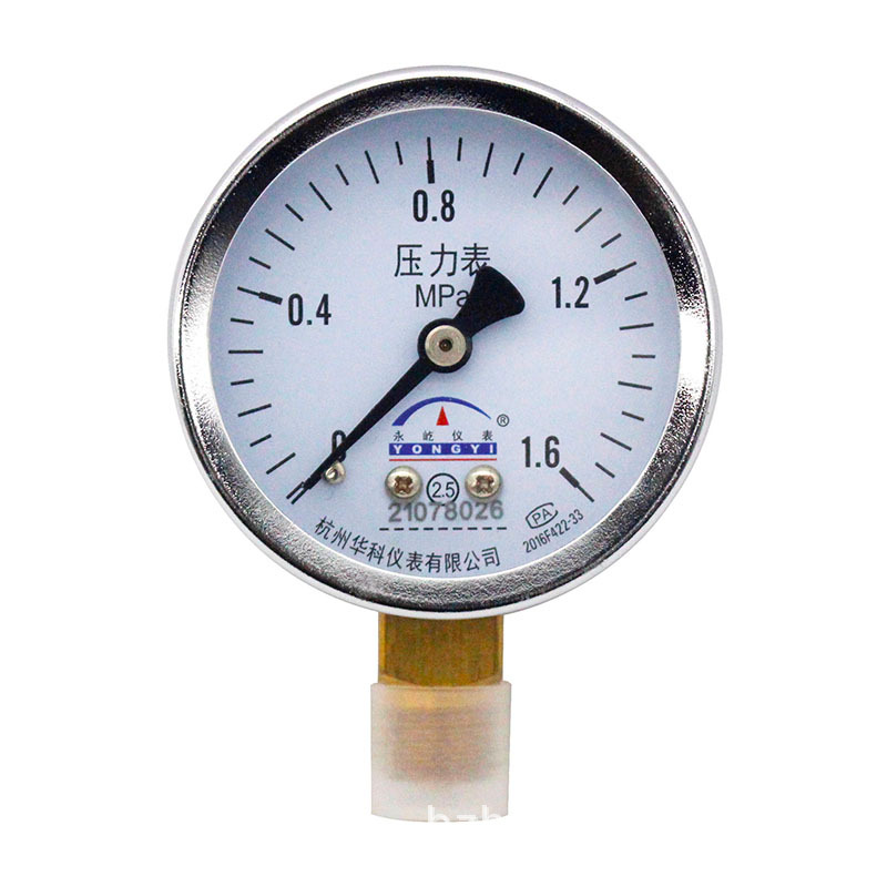 Hongke Yongyi Y60 Radial Pressure Gauge 0-1.6MPa for Water, Oil, Air & Vacuum Systems - Image 5