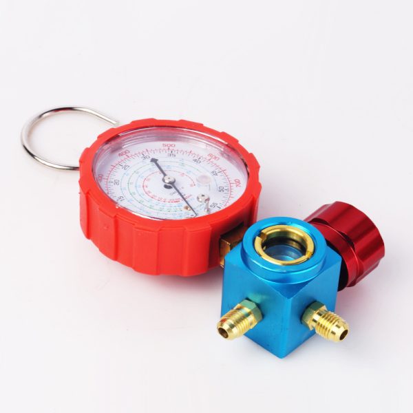 Refrigerant Pressure Gauge with Metal Handwheel (High/Low Pressure Options) for R22 R134 R410 HVAC Systems - Изображение 4