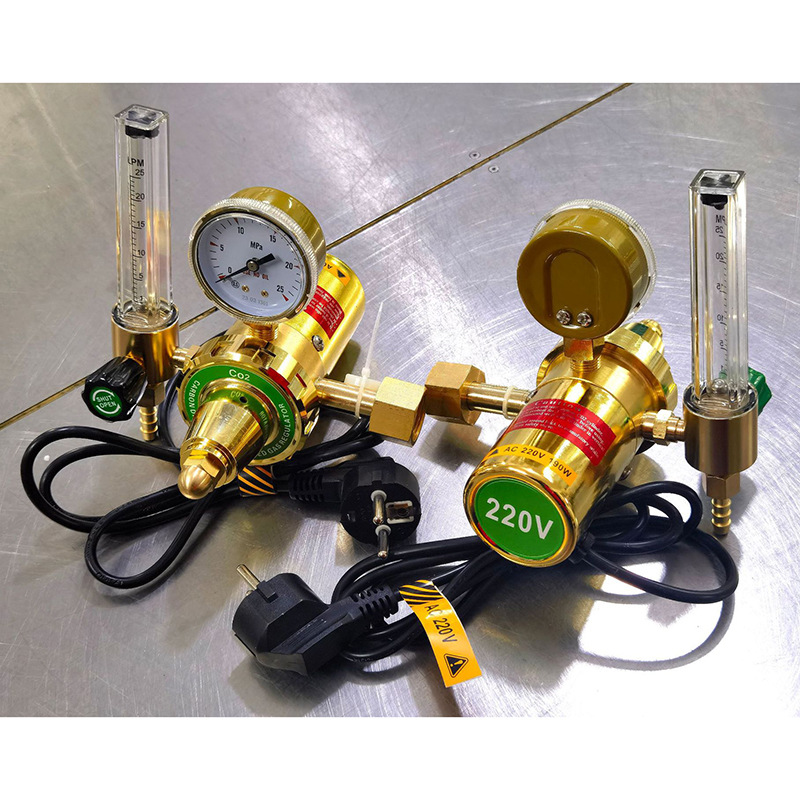 Heated CO2 Gas Regulator WX59 with Flow Meter for MIG/TIG Welding, 0-25 LPM, 0-25 MPa - Image 4