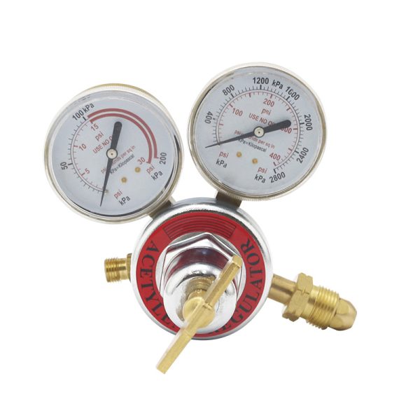 Medium Acetylene Pressure Regulator (Acetyl Regulator) with Dual Gauges for Gas Welding and Cutting - รูปภาพ 5