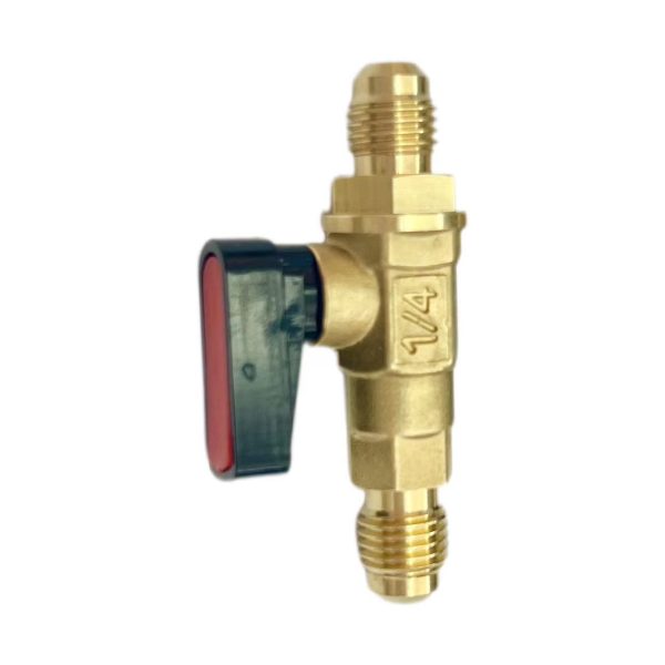 Refrigerant Charging Ball Valve 1/4" Male to 1/4" Female SAE for R22 R410A AC HVAC System - 이미지 4