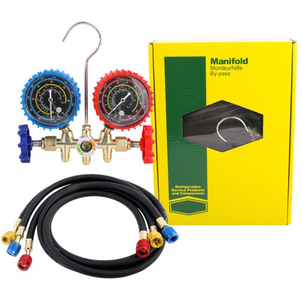 Automotive AC Refrigerant Manifold Gauge Set (CT-536G) with 0.9m Hoses for Car AC System Testing and Charging - Изображение 5