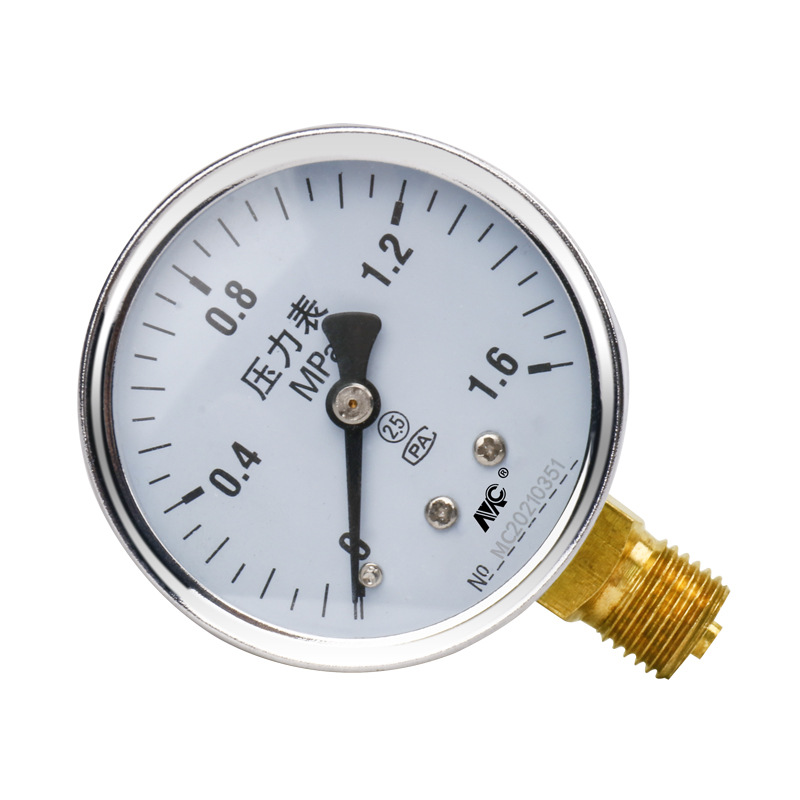 Mengchuan Instrument Y60 Pressure Gauge 0-1.6MPa, 2.5 Accuracy for Water, Air, Oil, Hydraulic Systems - Image 5