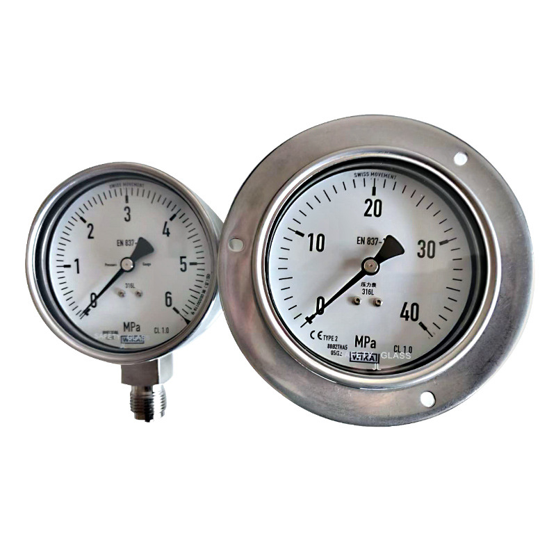 WIKA 233.50 Series Mechanical Pressure Gauge (0-100 MPa, EN 837-1, 316L Stainless Steel) for Industrial HVAC Systems - Image 5