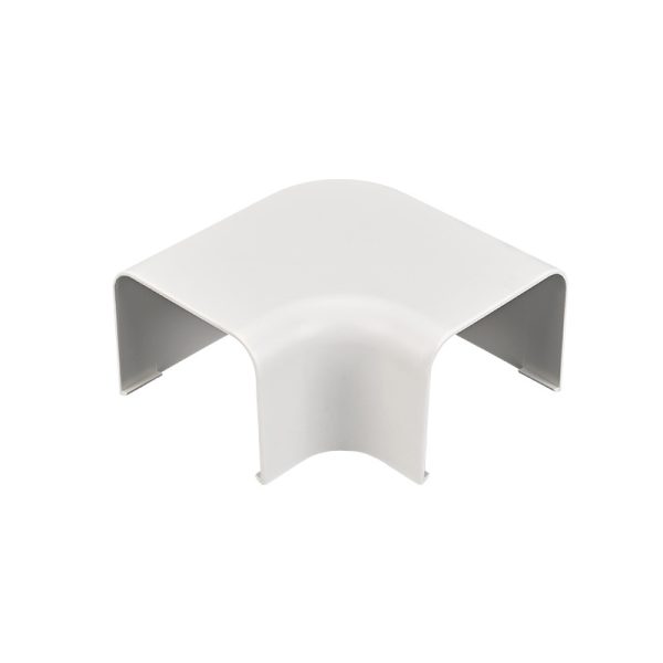 Horizontal Bend Air Conditioning Duct Cover WTG110-C (131/85/65/90) for AC Line Set, White, Thick Material, Easy to Install - รูปภาพ 5