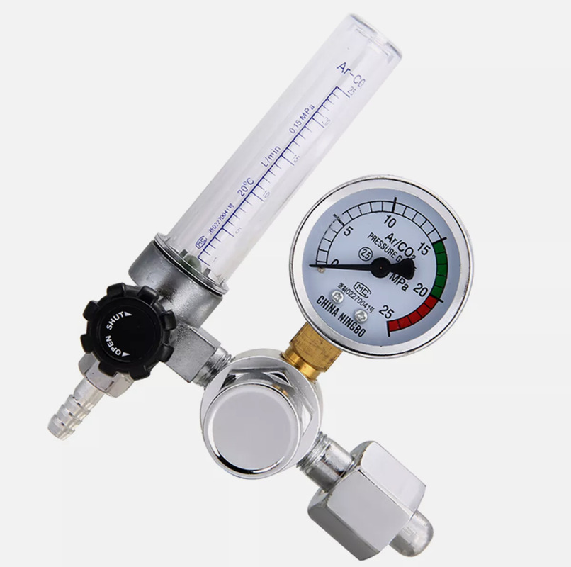 Argon CO2 Mig Tig Gas Flow Meter Regulator for Welder (1-25 l/min, 0-3500 PSI) Replaces HVAC Acetylene Regulators - Image 4