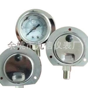 Y40 Radial Edge Oil Filled Pressure Gauge Stainless Steel Housing Welded Process for HVAC Systems