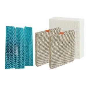 Cooling Fan Humidifier Filter Replacement for Tower Fan and Water-Cooled Fans (270*310*100mm Wood Pulp Corrugated / 393*85*22mm Blue Antibacterial Non-woven)