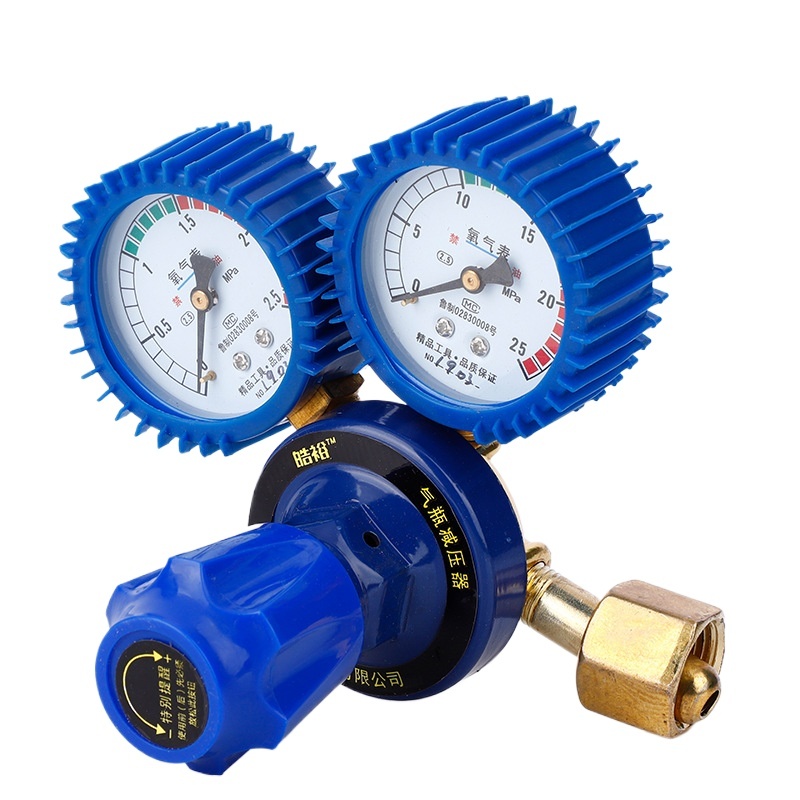 Shockproof Oxygen Pressure Reducer with Dual Gauges (0-2.5 MPa / 0-25 MPa) for Oxygen Cylinders - Image 3