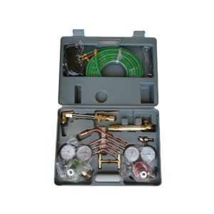 All-Copper Welding and Cutting Torch Kit with Pressure Regulators, Hoses, and Goggles for HVAC and Industrial Applications