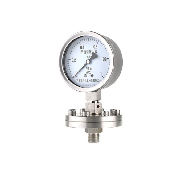 Threaded Diaphragm Pressure Gauge Stainless Steel 0-1 MPa Precision 1.6 General Purpose for Water, Oil, Gas, Liquid Pressure Measurement - Изображение 2